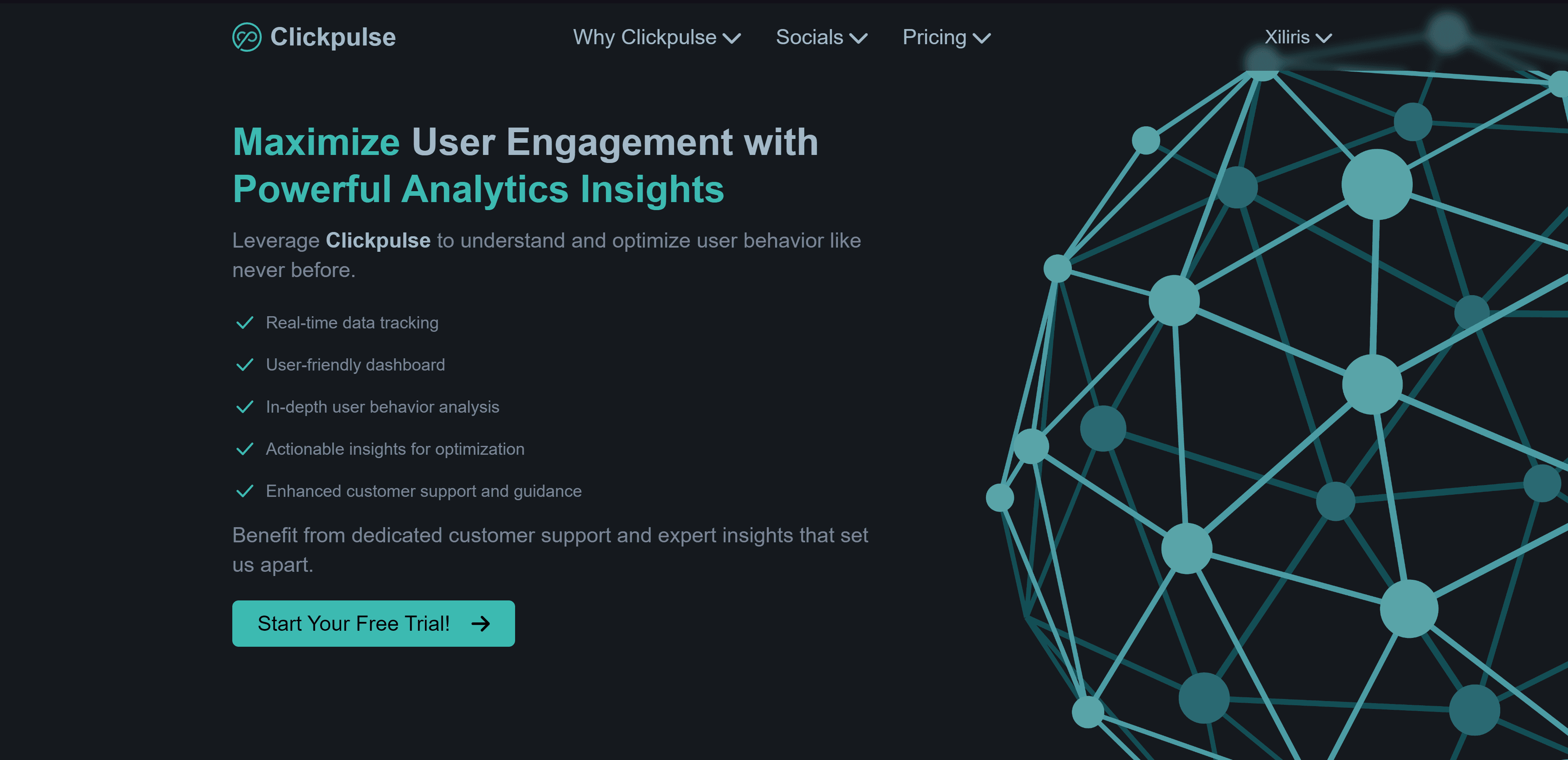 ClickPulse Analytics Platform banner
